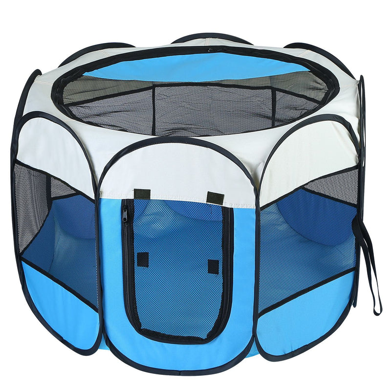 Pink-Blue Options -- 1Pc Portable Foldable Pet Tent Exercise
