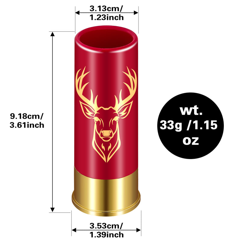 4 Deer Heads 1.5 Ounces - Reusable High-quality Plastic Bullet Cup