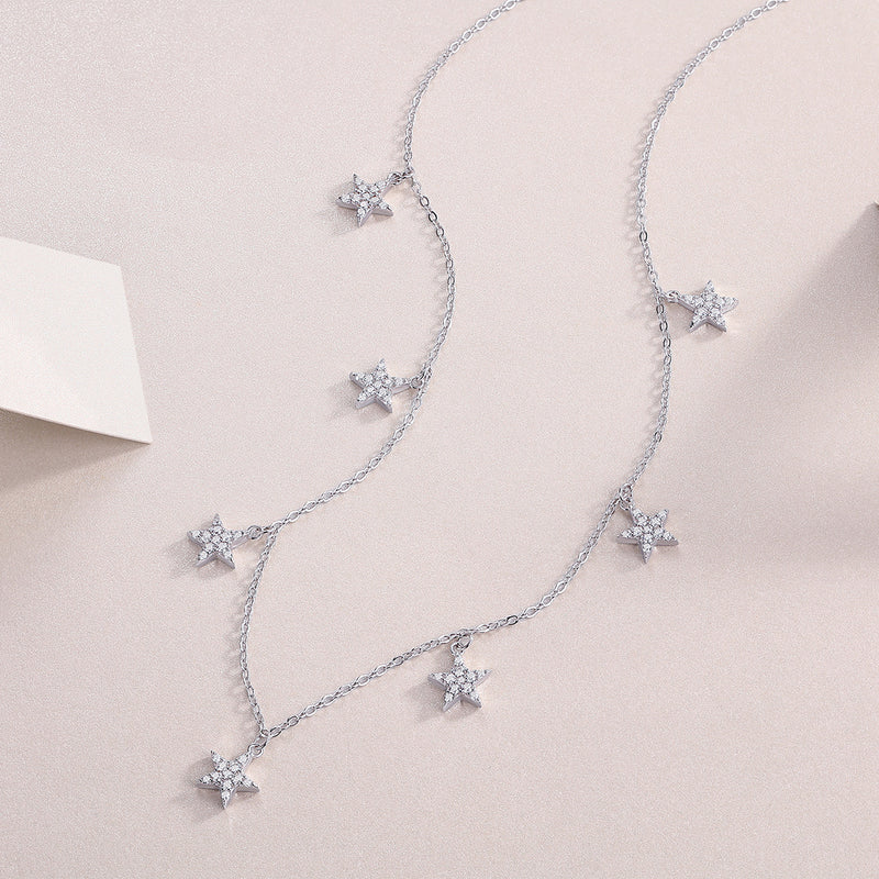 Star Love - A Fashionable And Luxurious Diamond Jewelry Pendant Set