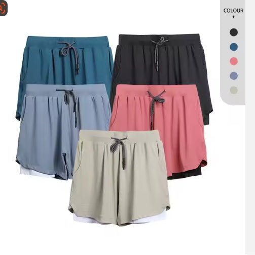 Men Liner Running Fitness Shorts
