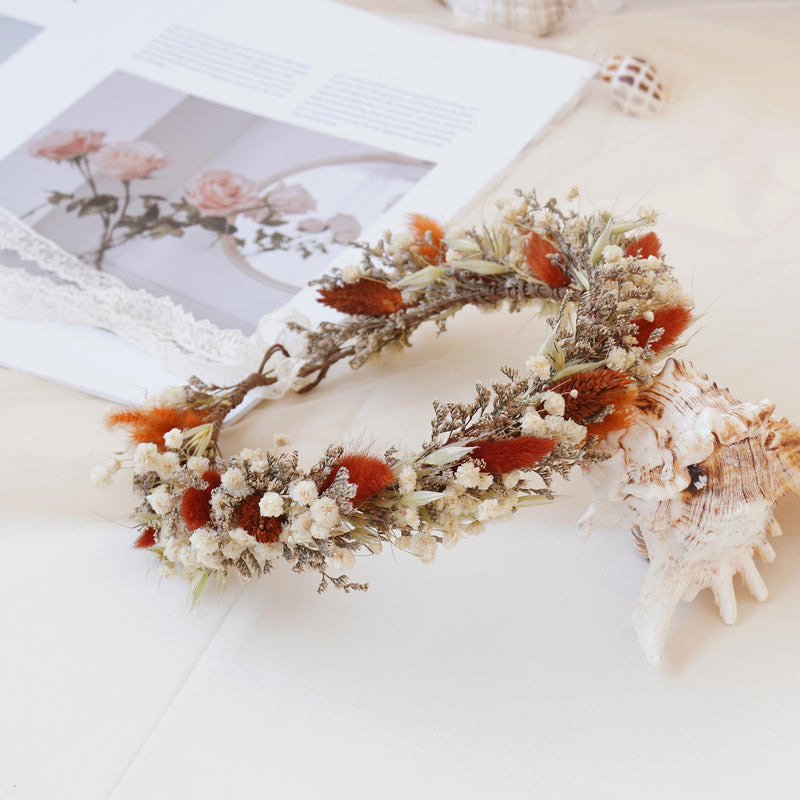 Gypsophila Crown, Dried Flower Crown