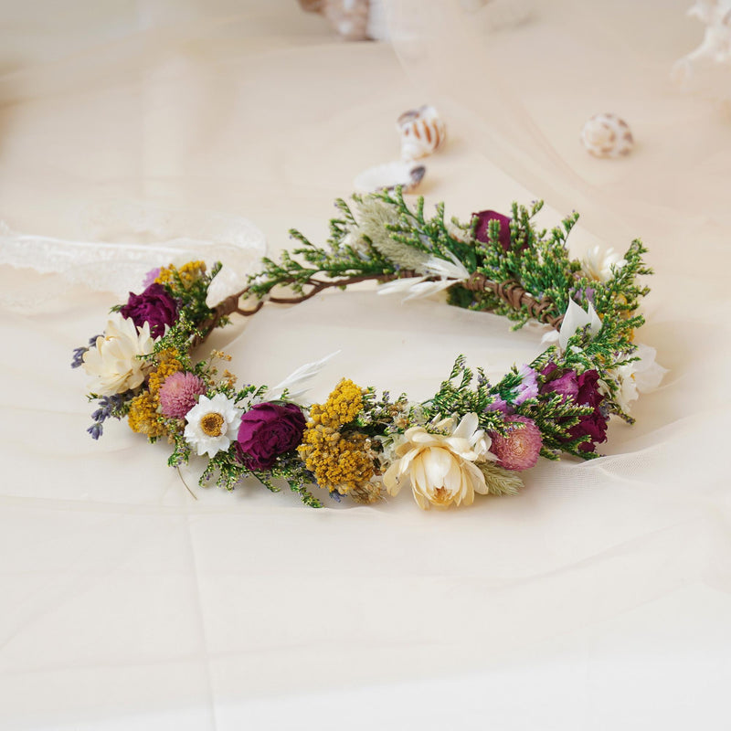 Gypsophila Crown, Dried Flower Crown