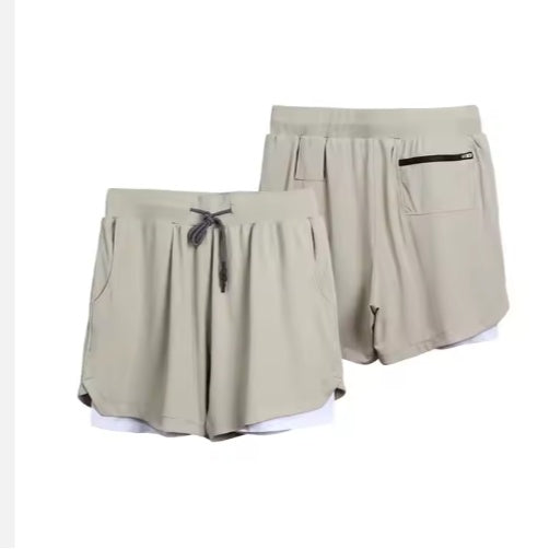 Men Liner Running Fitness Shorts