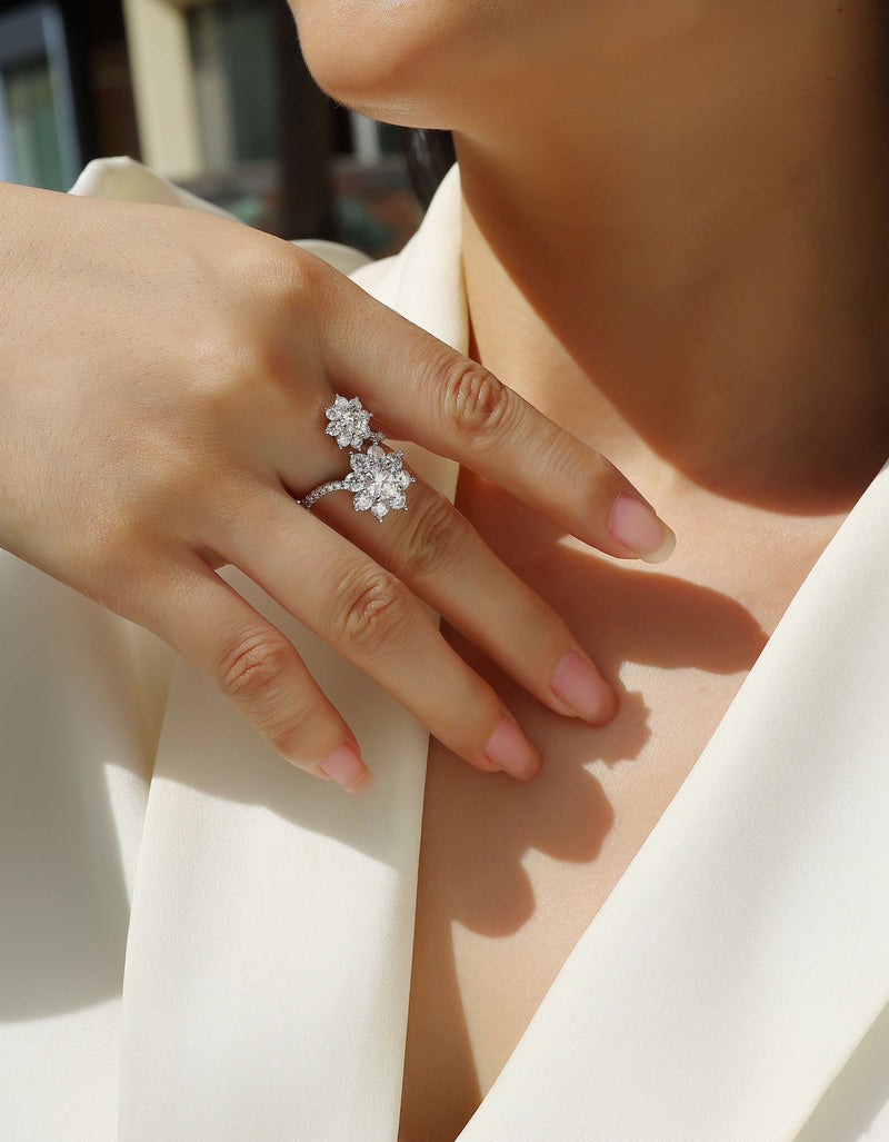 Petal Morning Dew - A Fashionable Diamond Jewelry Piece Set
