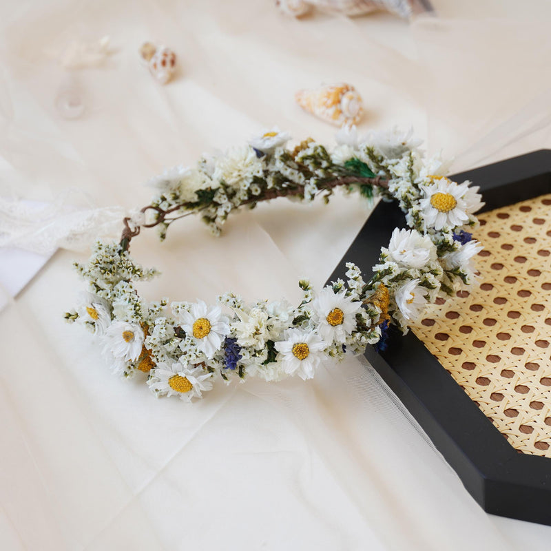 Gypsophila Crown, Dried Flower Crown