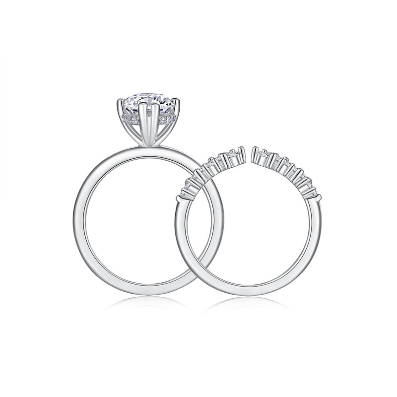Star Eyes - Fashionable Men's And Women's Ring And Ring Jewelry Set
