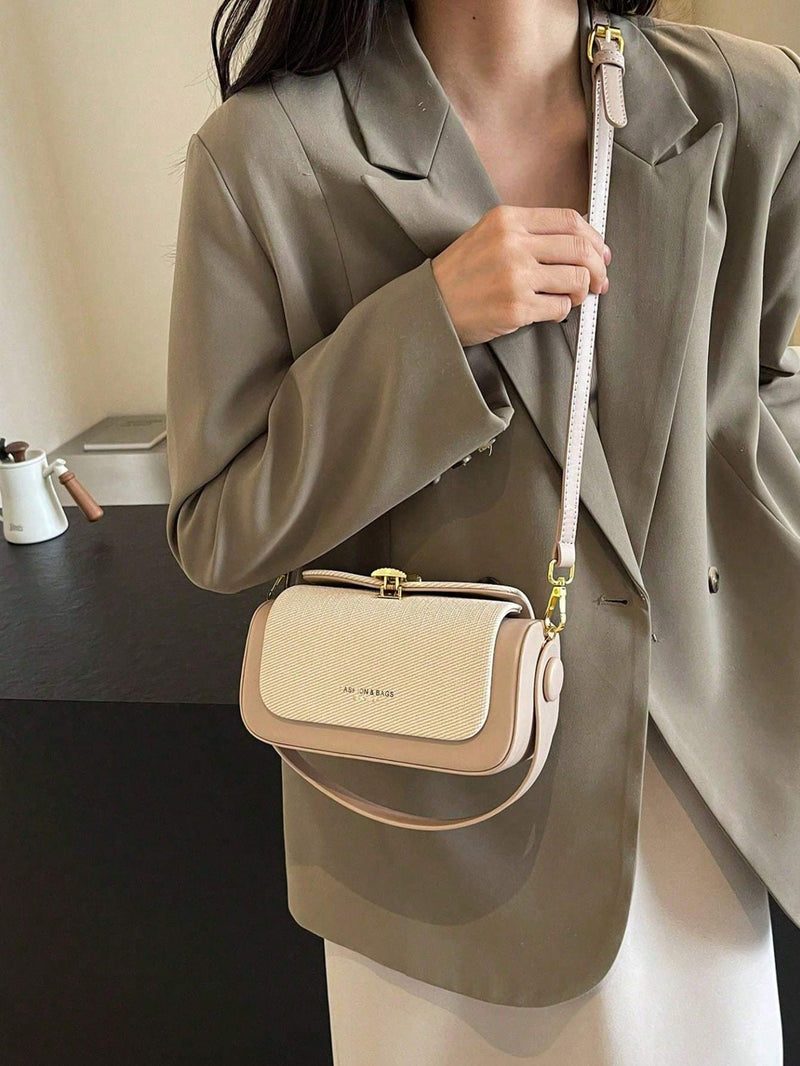 Women's Fashion Trapezoid Handbag With Top Handle