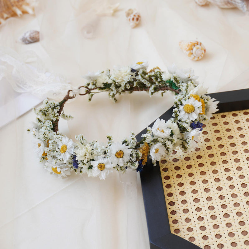 Gypsophila Crown, Dried Flower Crown