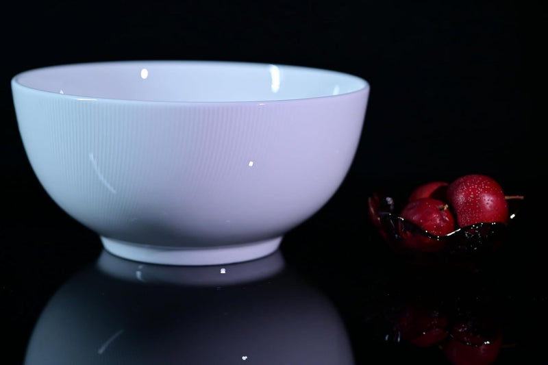 Setaria Bone China Dinnerware Set, 2 Pieces 8-inch Large Deep Salad Bowl
