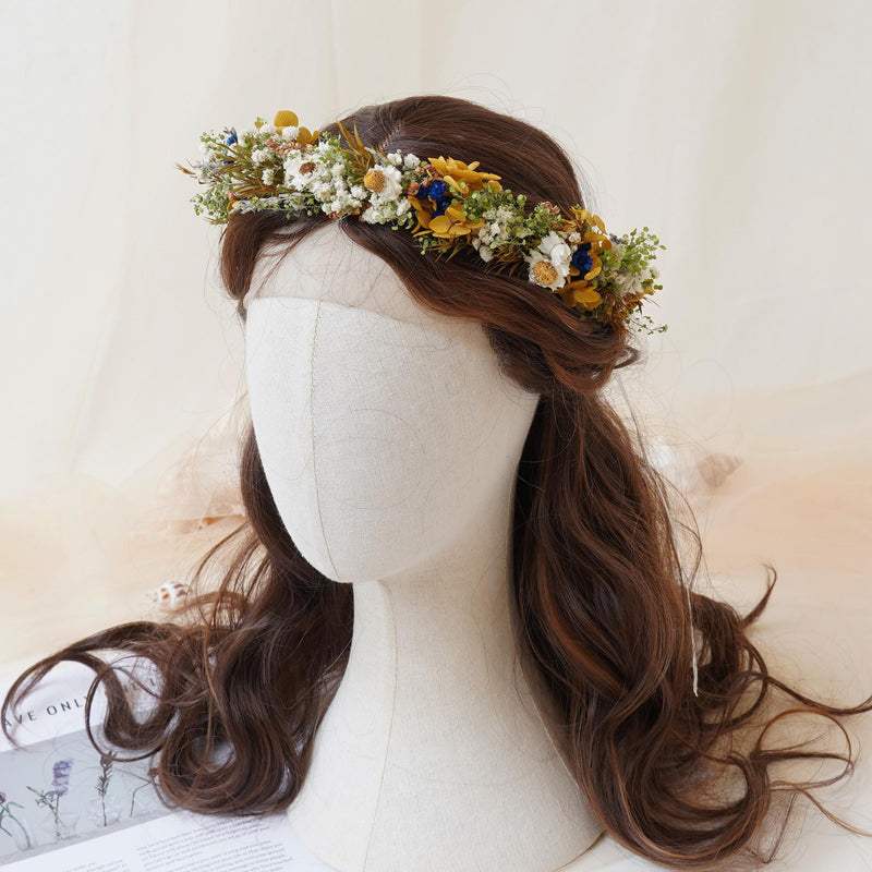 Gypsophila Crown, Dried Flower Crown