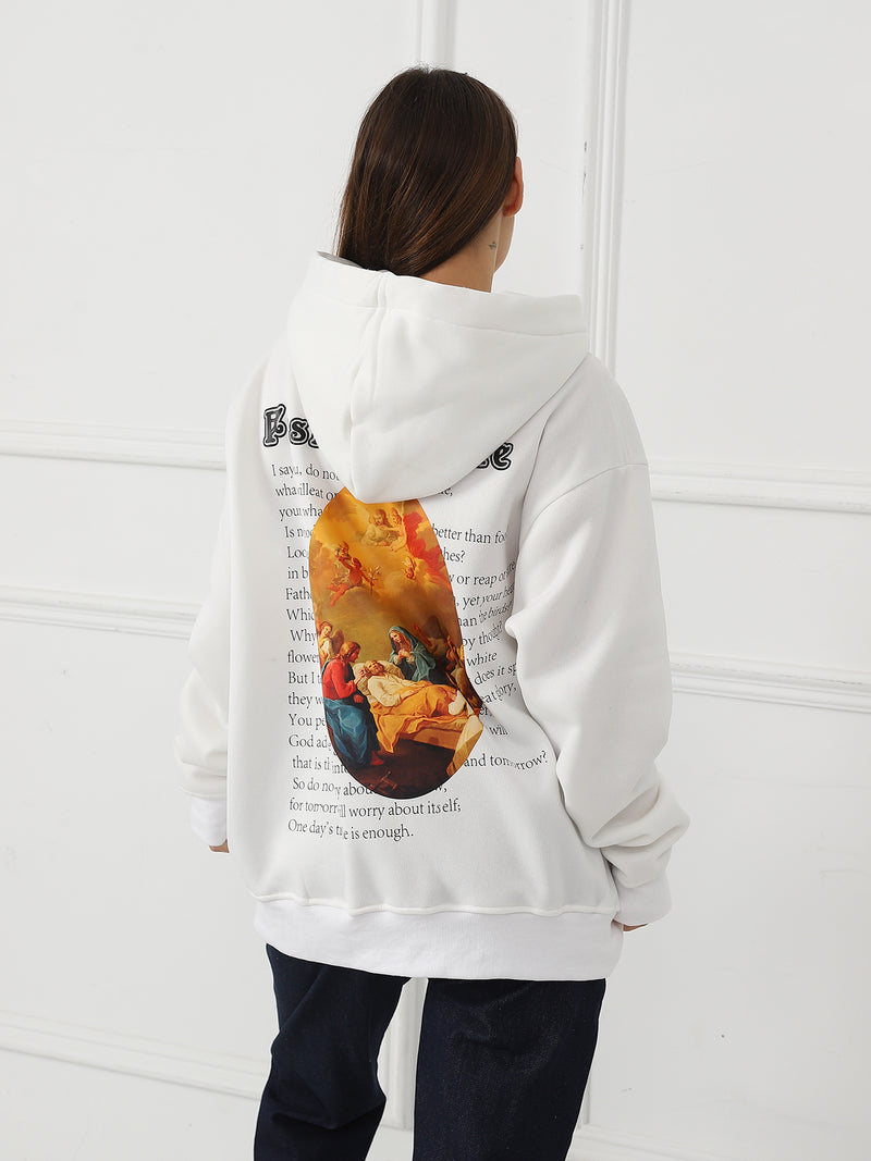 Women's Fashionable Casual Printed Hoodie