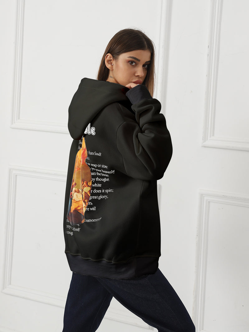 Women's Fashionable Casual Printed Hoodie