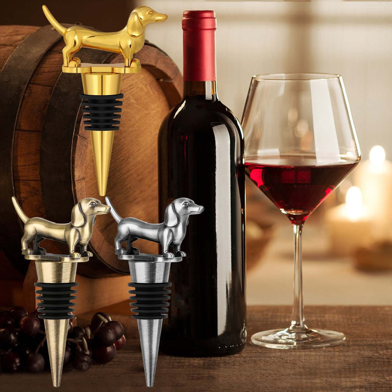 A Dachshund-shaped Red Wine Stopper