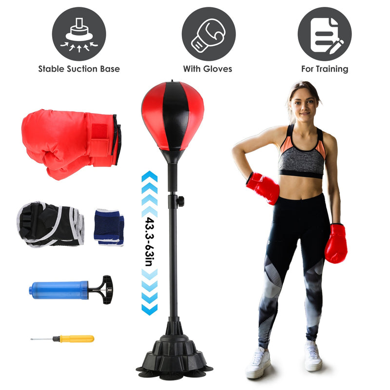 Punching Bag With Stand Free Standing Boxing Ball