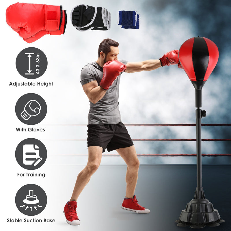 Punching Bag With Stand Free Standing Boxing Ball