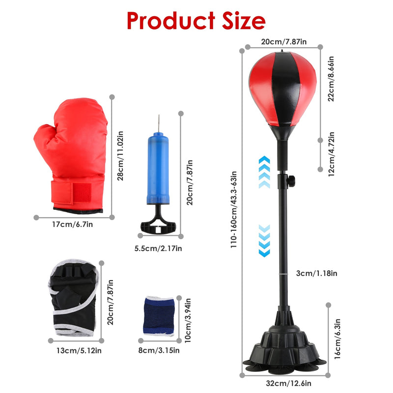 Punching Bag With Stand Free Standing Boxing Ball