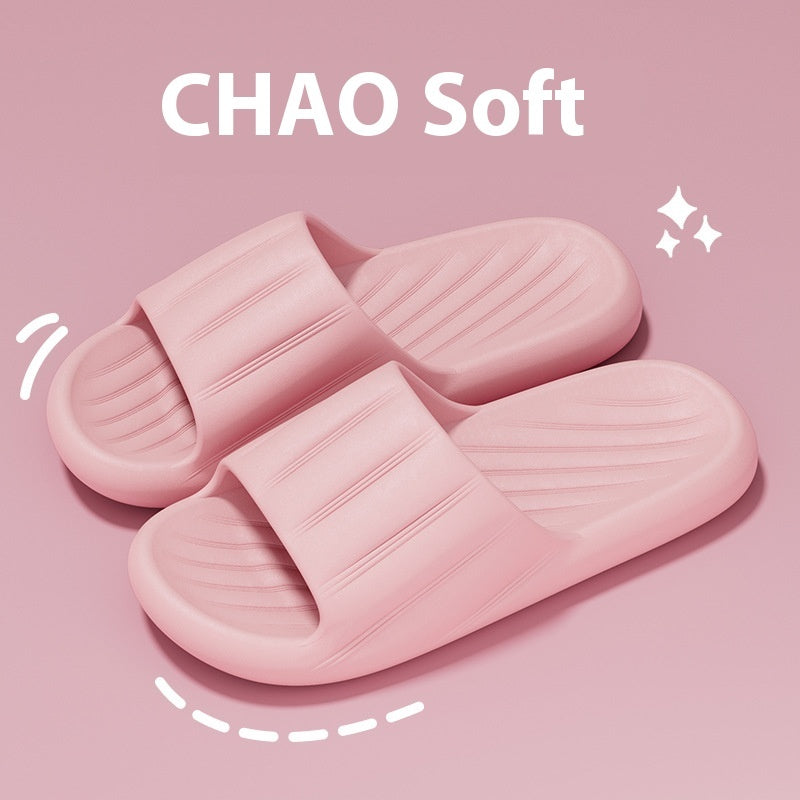 Summer Thick Bottom Non-slip Bathroom Slipper Women Men Couples Shoes