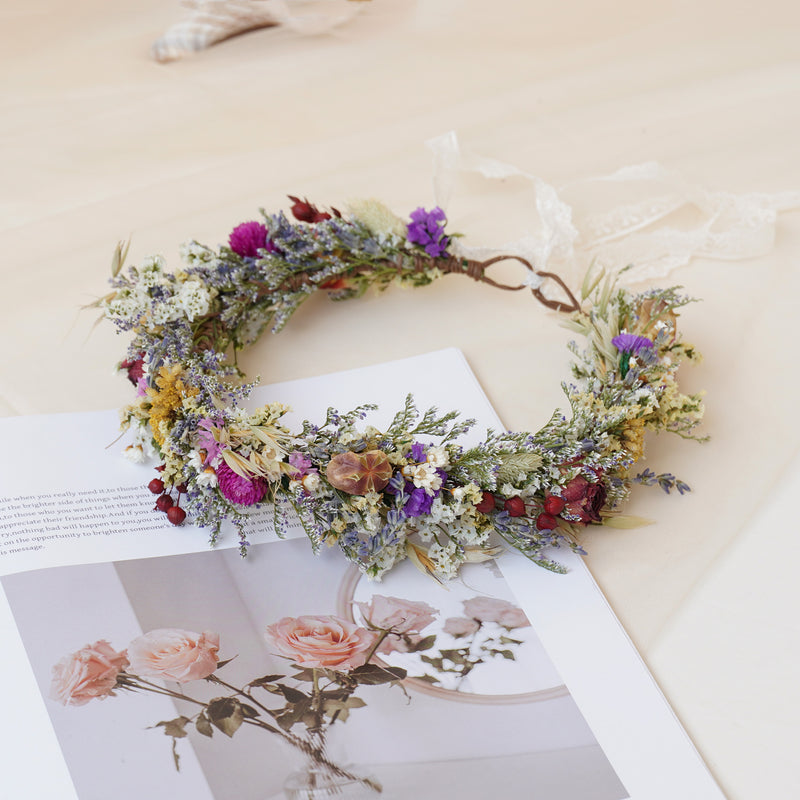 Baby Breath Crown, Dried Crown