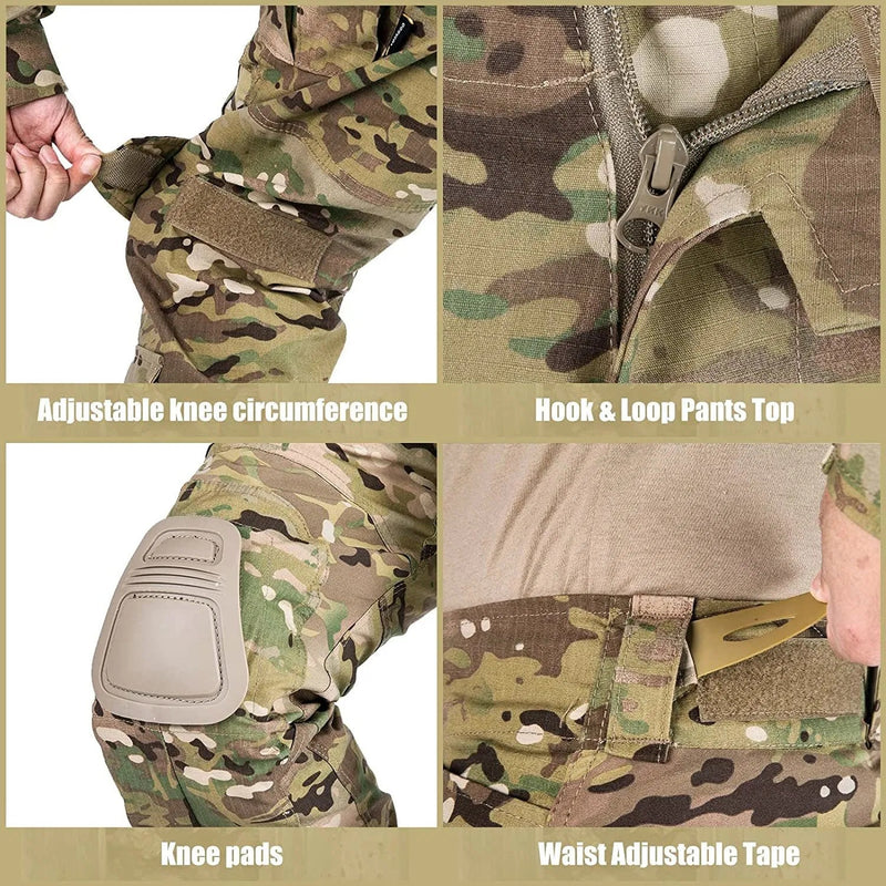 Pants For Men Rip-Stop Airsoft Gear