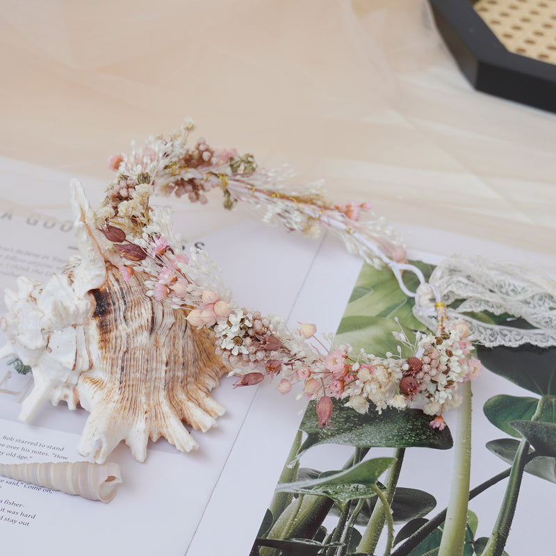 Baby Breath Crown, Dried Crown