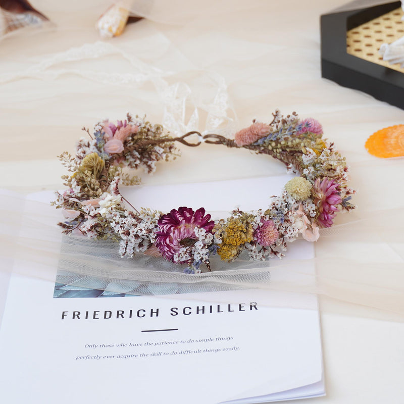 Gypsophila Crown, Dried Flower Crown