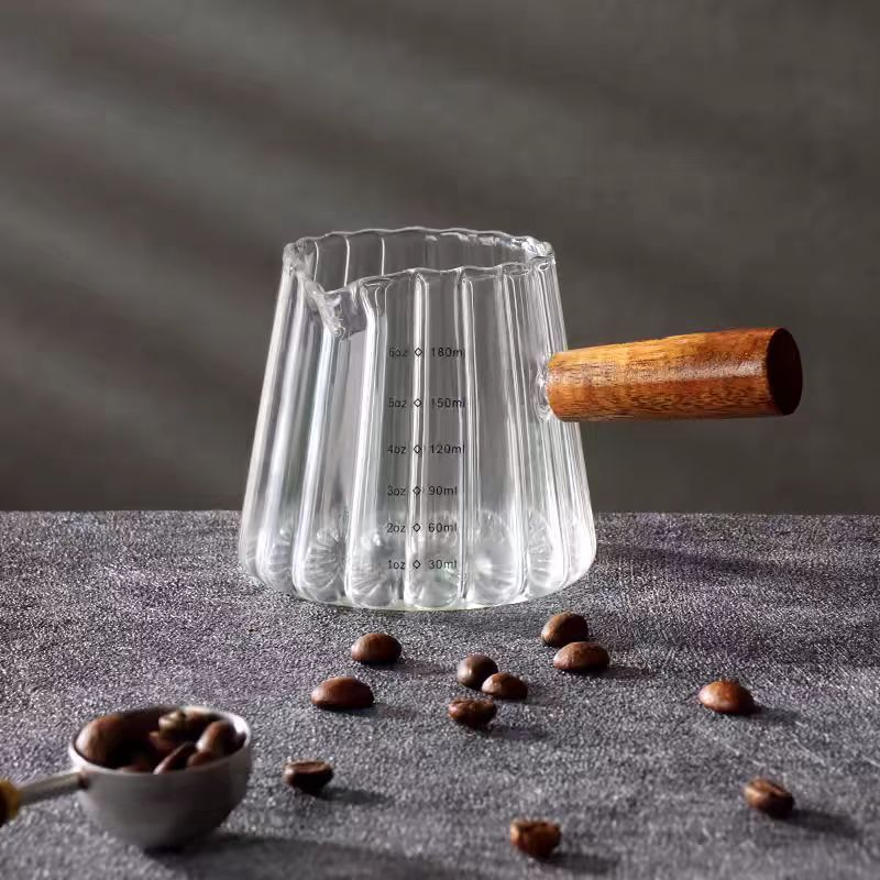 1 Pcs 180ml Mini Coffee Cup, Glass Milk Cup