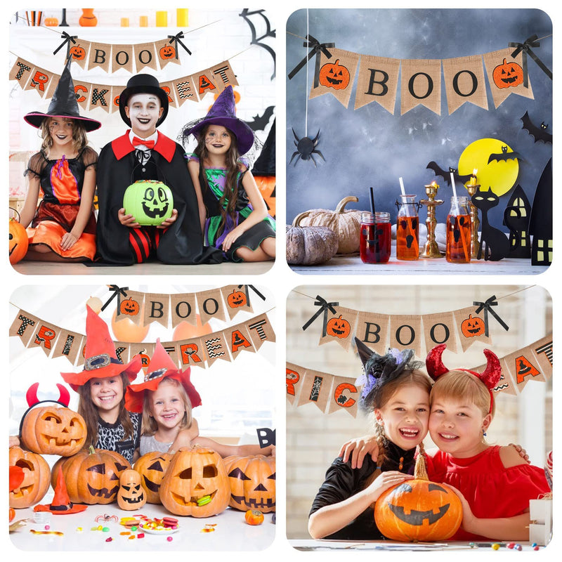 Halloween Burlap Banner Halloween Party
