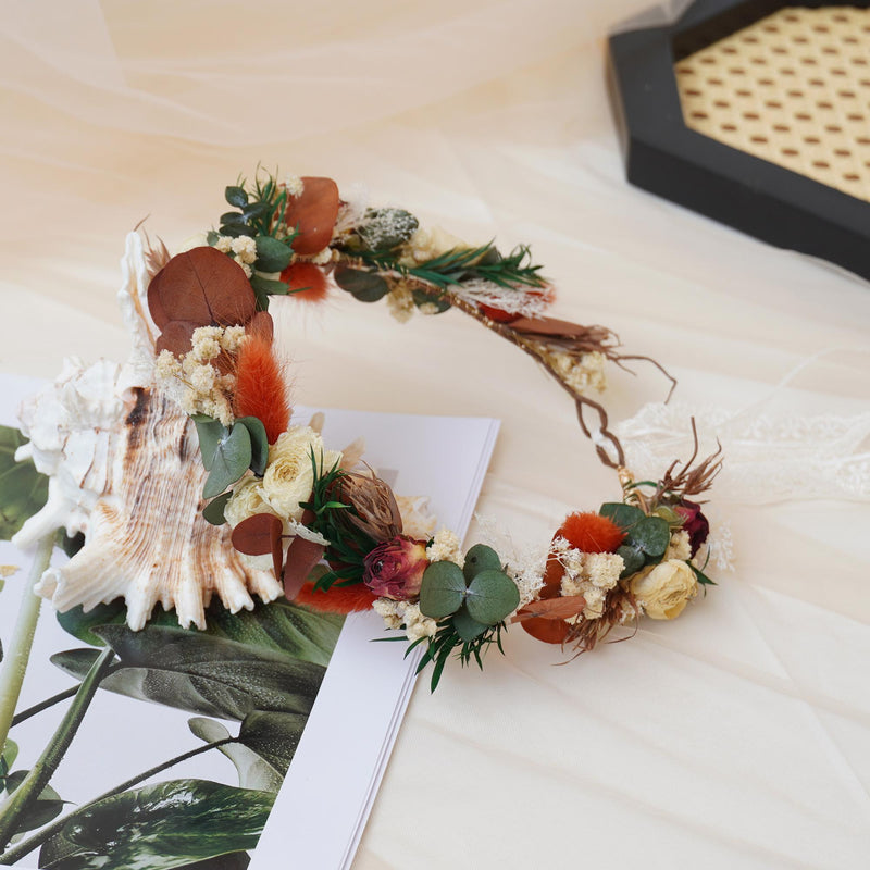 Gypsophila Crown, Dried Flower Crown