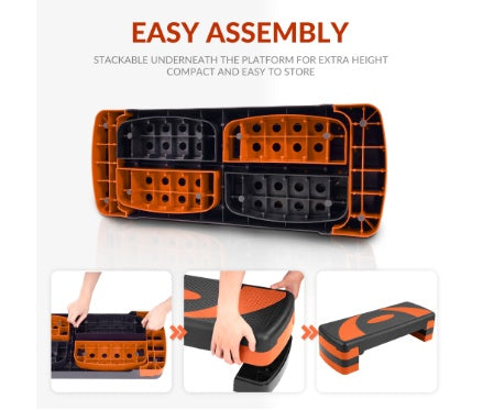 Stepped Cardio Platform, Workout Steps