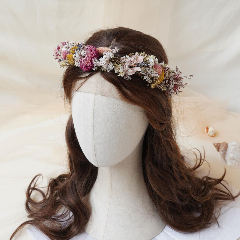 Gypsophila Crown, Dried Flower Crown
