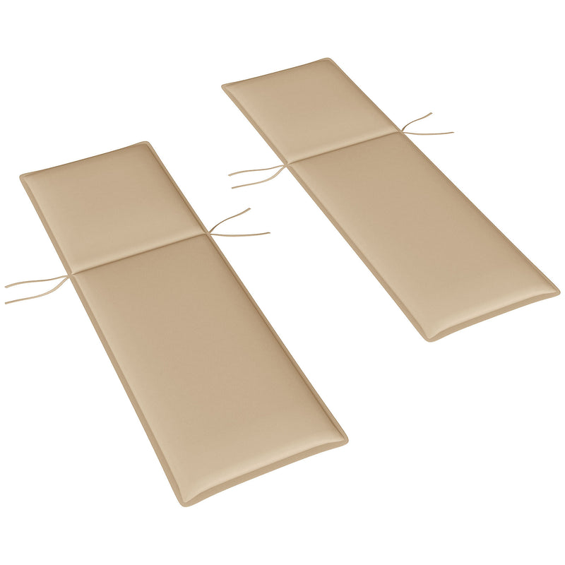 Foldable Chaise Lounge Cushion Set Of 2