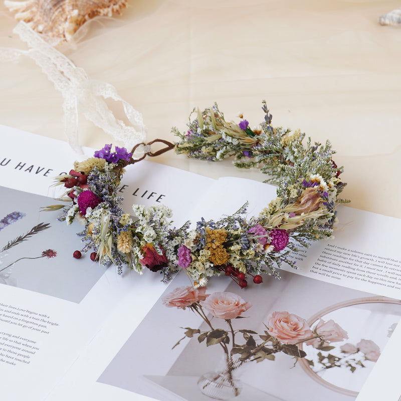Baby Breath Crown, Dried Crown