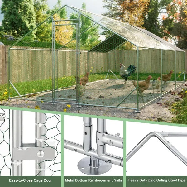 Large Metal Chicken Coop