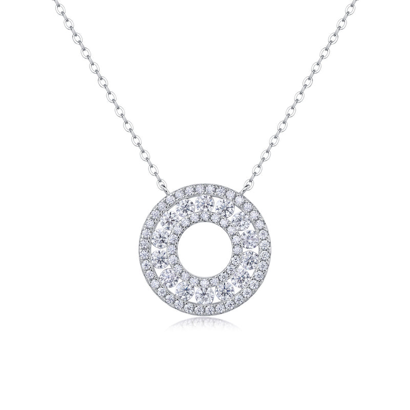 Reciprocating - A Fashionable And Luxurious Diamond Jewelry Pendant Set