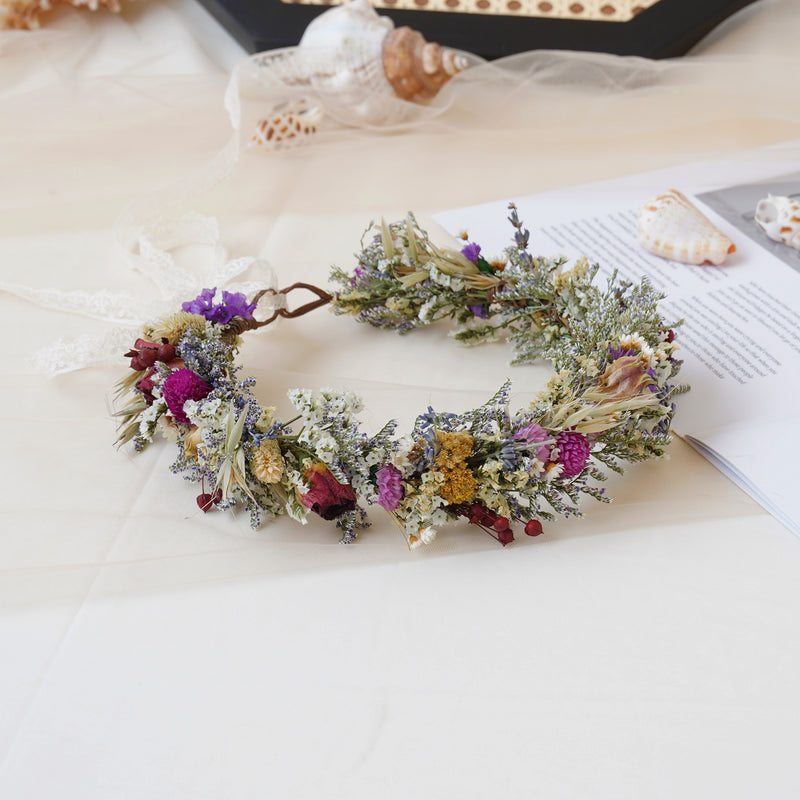 Baby Breath Crown, Dried Crown