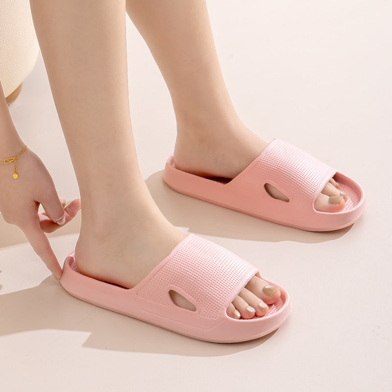 Summer Non-slip Floor Bathroom Slipper Women Men Couples Shoes