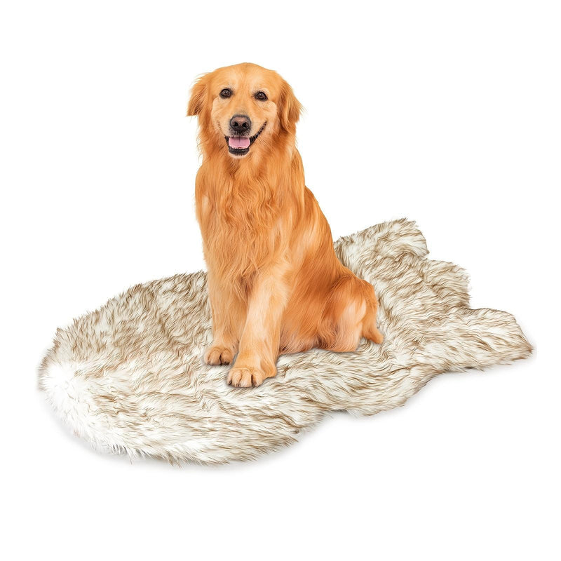 Luxury Faux Fur 5 Inches Thick Super Soft Memory Foam Dog Bed
