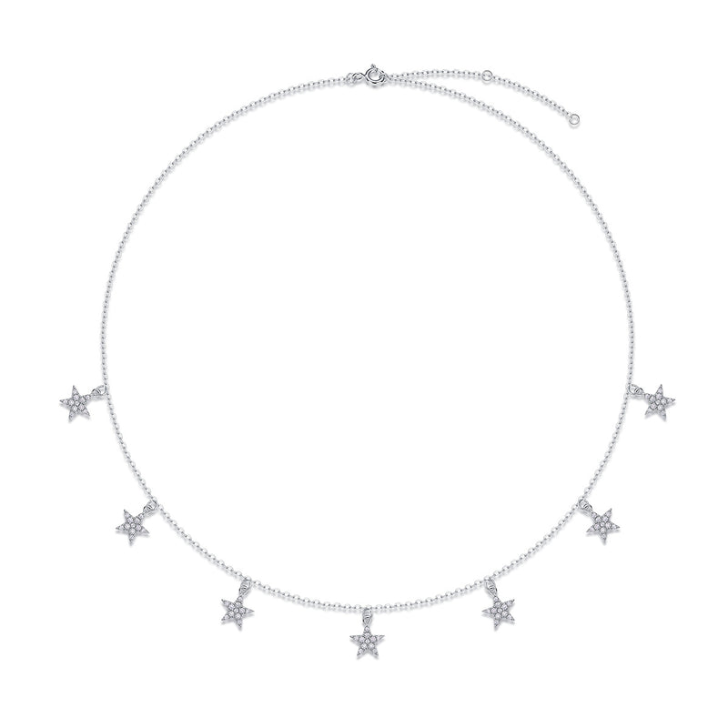 Star Love - A Fashionable And Luxurious Diamond Jewelry Pendant Set