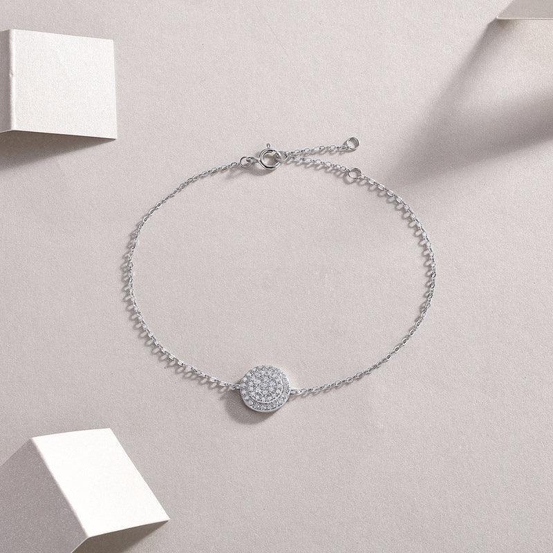 Luxury Fashion Mossan Diamond S925 Silver Bracelet