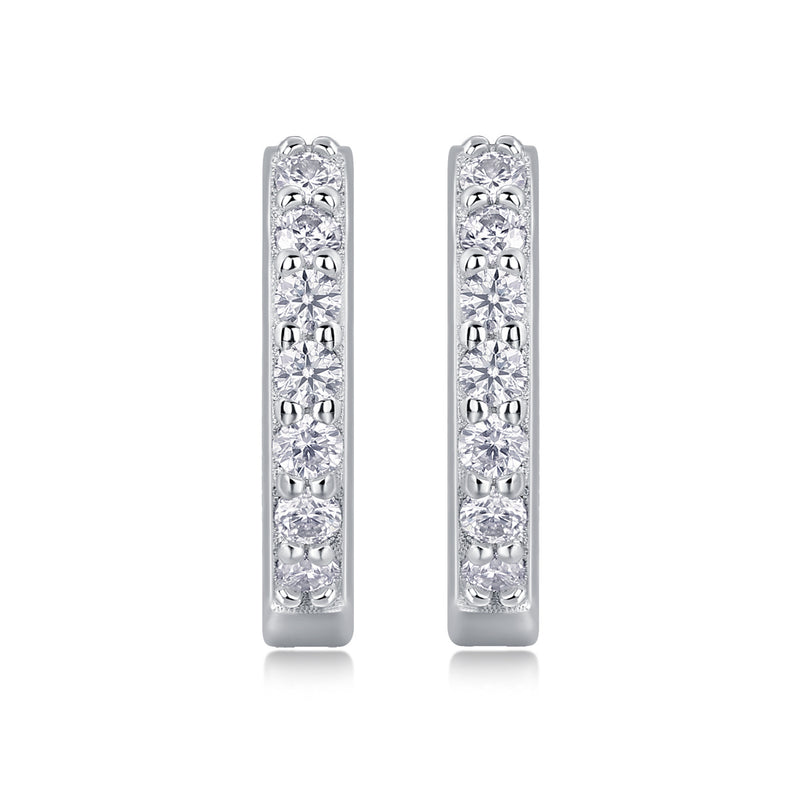 Sure Diamond Set Moissanite Silver Earrings Luxury Fashion Diamond Earrings Stud Earrings