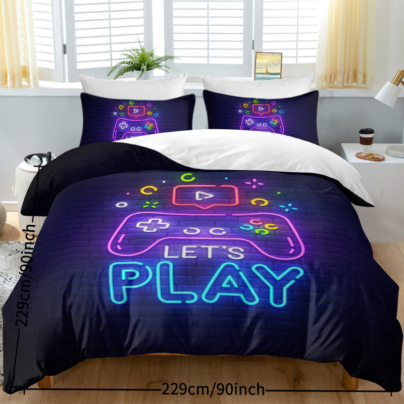 Gaming Duvet Cover Set Twin Full Queen King Size