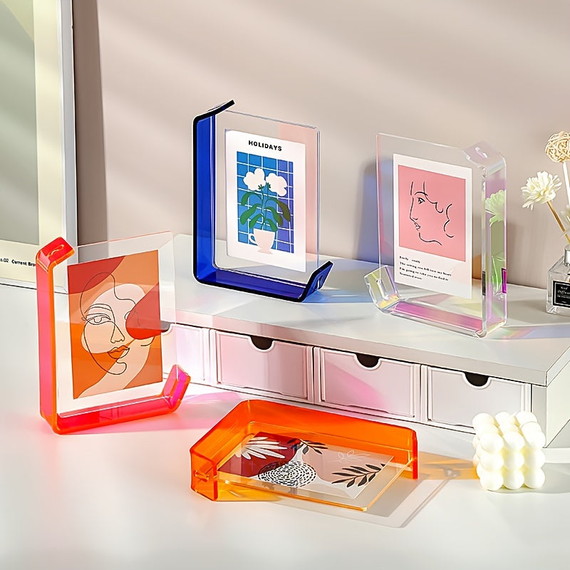 4x6 Inch Colorful Acrylic Photo Frame Box