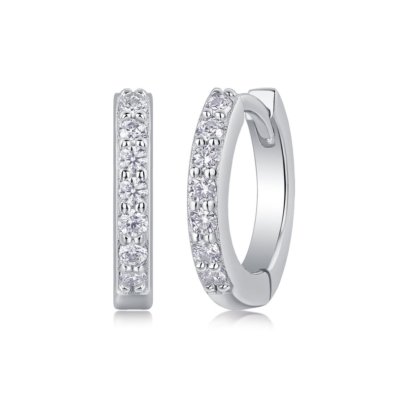 Sure Diamond Set Moissanite Silver Earrings Luxury Fashion Diamond Earrings Stud Earrings
