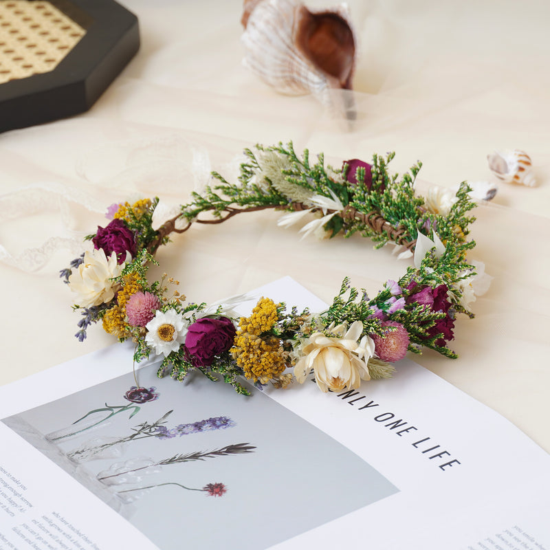 Baby Breath Crown, Dried Crown