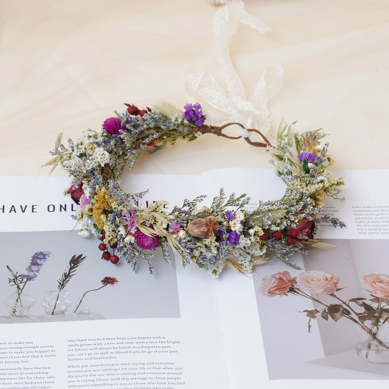 Baby Breath Crown, Dried Crown