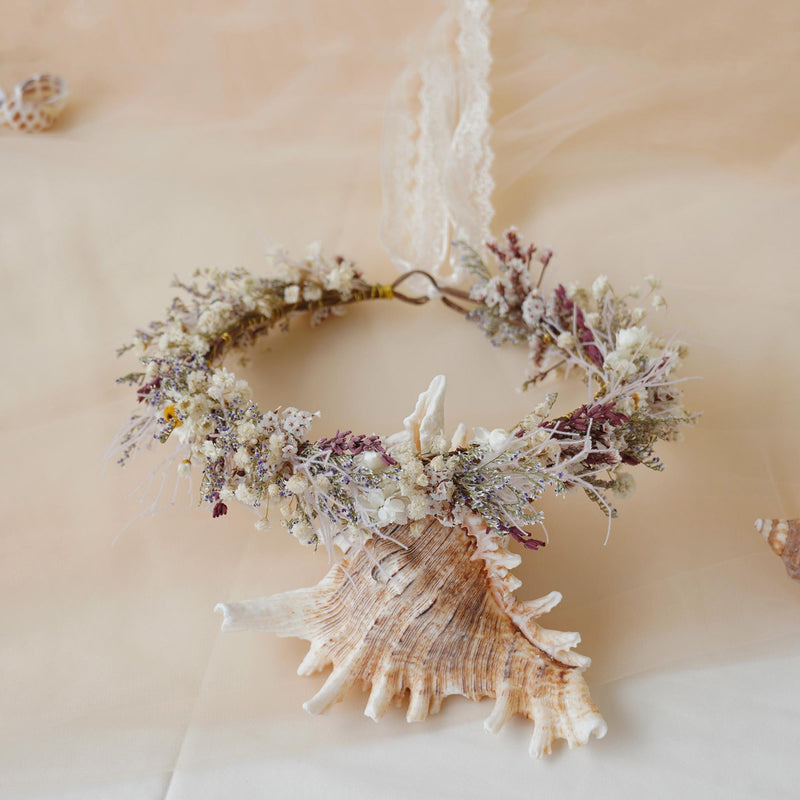 Gypsophila Crown, Dried Flower Crown