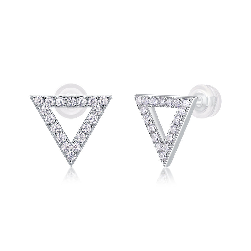 Unique Diamond Set With Moissanite Silver Earrings Luxury Fashion Diamond Earrings Stud Earrings