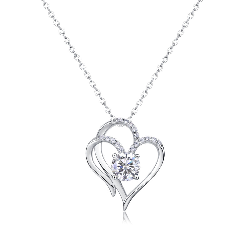 Heart To Heart - A Fashionable And Luxurious Diamond Jewelry Pendant Set