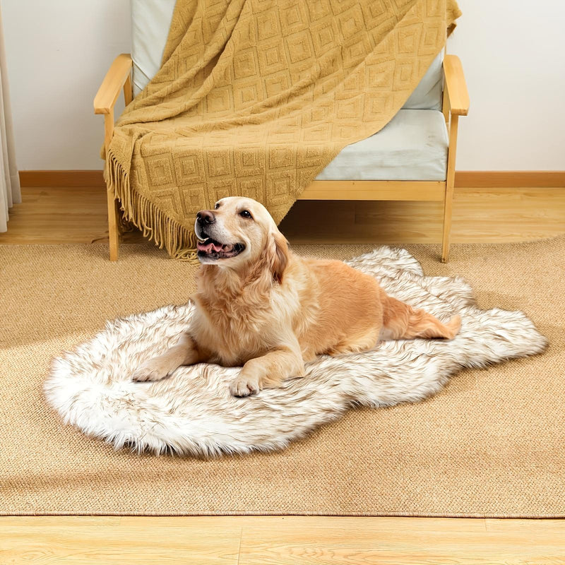 Luxury Faux Fur 5 Inches Thick Super Soft Memory Foam Dog Bed