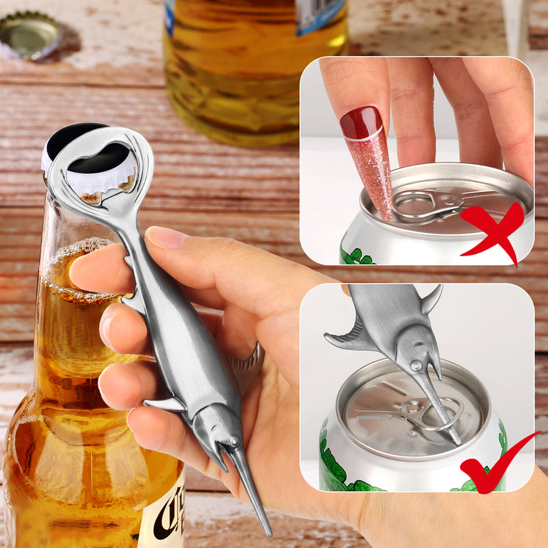 Creative Swordfish Handle Metal Beer Bottle Openers